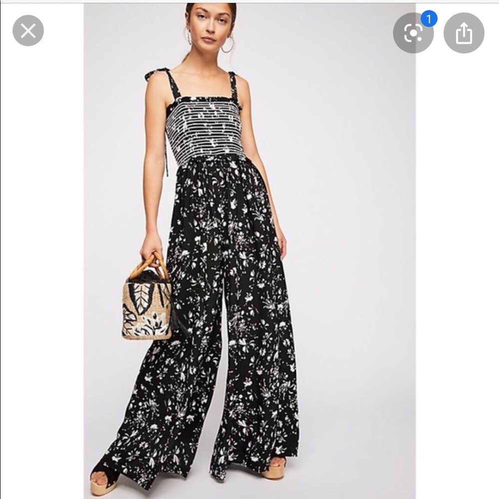Free People Color My World wise leg jumpsuit- SM